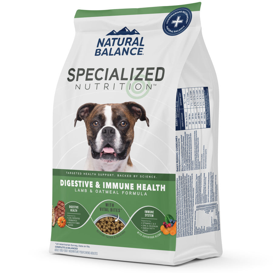 Natural Balance Pet Foods Specialized Digestive & Immune Dry Dog Food Lamb & Oatmeal, 1ea/3.5 lb