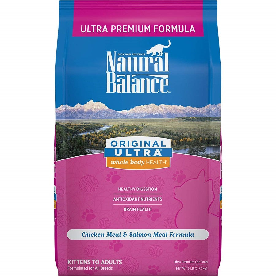 Natural Balance Ultra Chicken Meal & salmon Meal Dry Cat Food.