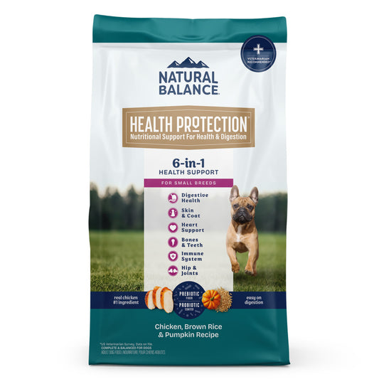 Natural Balance Pet Foods Health Protection Small Breed Dry Dog Food Chicken, Rice & Pumpkin, 4 lb