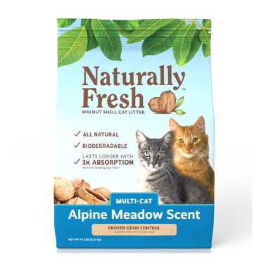 Naturally™ Fresh Alpine Meadow® Scented Multi-Cat Quick-Clumping Formula Cat Litter 14lbs