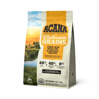 Acana Wholesome Grains -Free-Run Poultry Dog Food Central Pet