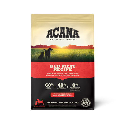 Acana Heritage Dog Food - Red Meat Dog Food 4.5 lb