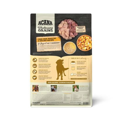 Acana Wholesome Grains -Free-Run Poultry Dog Food Central Pet