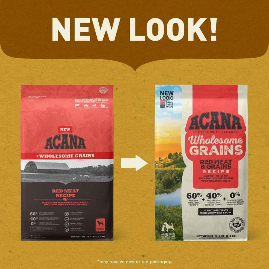 Acana Wholesome Grains - Red Meat Dog Food 4 lb