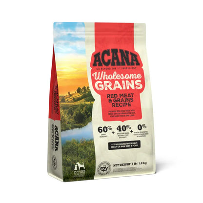 Acana Wholesome Grains - Red Meat Dog Food 4 lb Central Pet