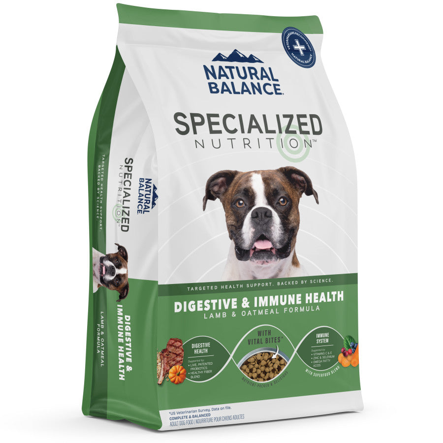Natural Balance Pet Foods Specialized Digestive & Immune Dry Dog Food Lamb & Oatmeal, 1ea/3.5 lb