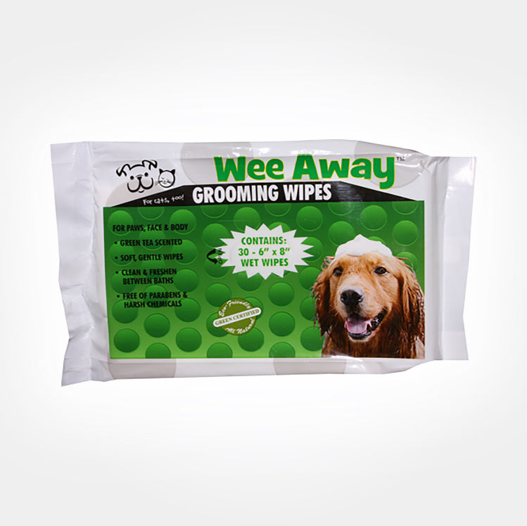 Wee Away Grooming Wipes (Green Tea).