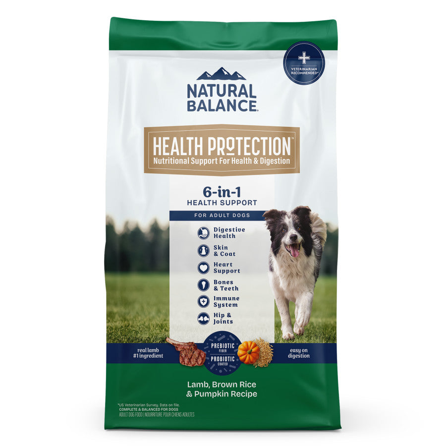 Natural Balance Pet Foods Health Protection Dry Dog Food Lamb, Rice & Pumpkin, 4 lb