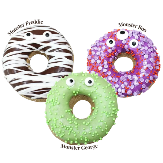 Gourmet Donut, Halloween Monster Mutts Doggie Donuts
