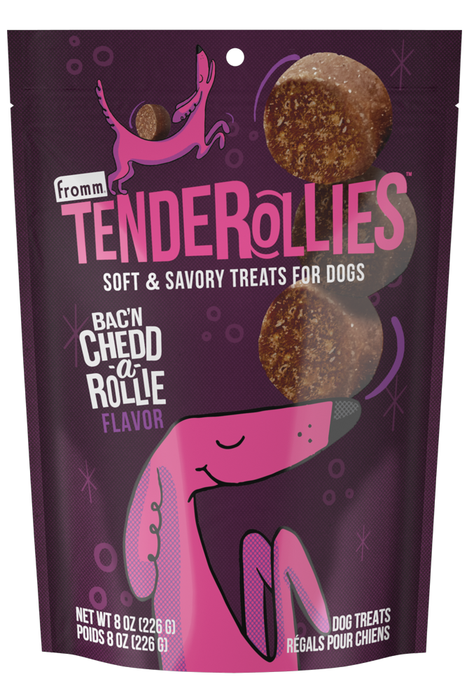 TENDEROLLIES BAC'N CHEDD-A-ROLLIE FLAVOR.