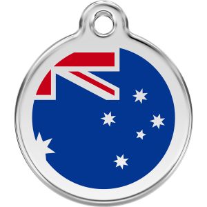 Australian Flag Pet ID Dog Tags.