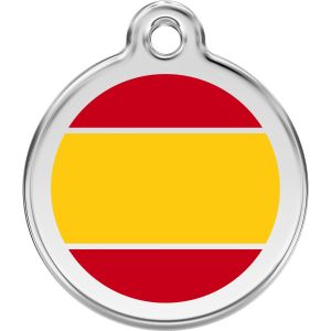 Spanish Flag Pet ID Dog Tags.