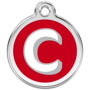 Alphabet Tag Letter C Pet ID.