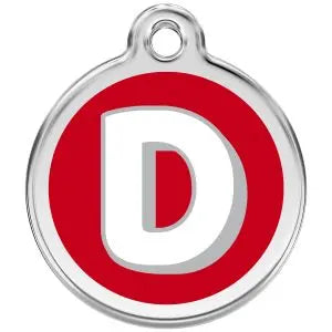 Alphabet Tag Letter D Pet ID.
