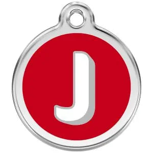Alphabet Tag Letter J Pet ID.