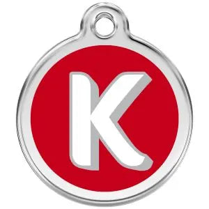 Alphabet Tag Letter K Pet ID.