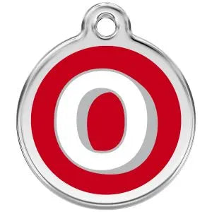 Alphabet Tag Letter O Pet ID.