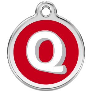 Alphabet Tag Letter Q Pet ID.