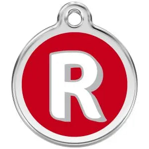 Alphabet Tag Letter R Pet ID.