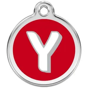 Alphabet Tag Letter Y Pet ID.