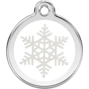Snowflake Pet ID Dog Tags.