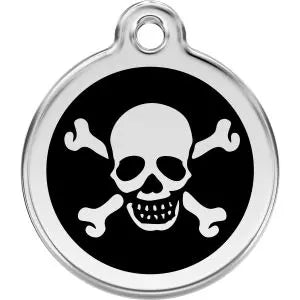 Skull & Cross Bones Pet ID Tags.