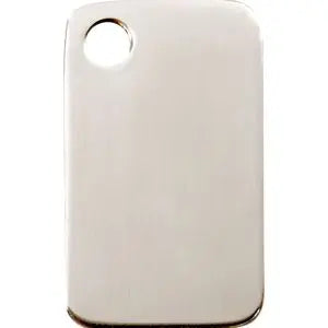 tainless Steel Rectangle Pet ID Dog Tags.