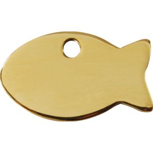 Brass Fish Pet ID Cat Tags.