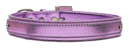 Purple Metallic Two-Tier Dog Collar.