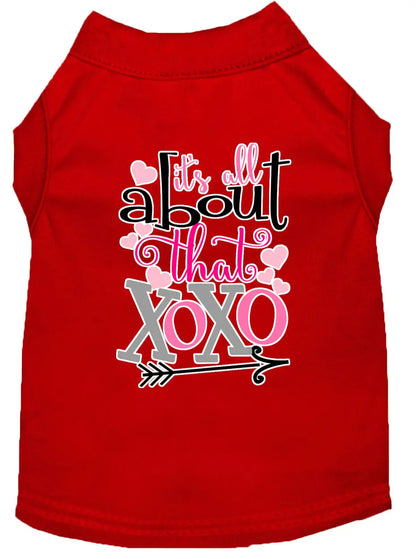 All About that XOXO Red Dog Shirt.