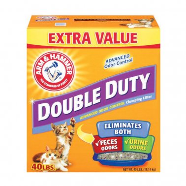 Arm and Hammer Double Duty Odor Control Clump Litter.