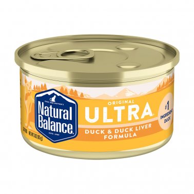 Original Ultra Duck and Duck Liver Wet Cat Food Formula 3oz.