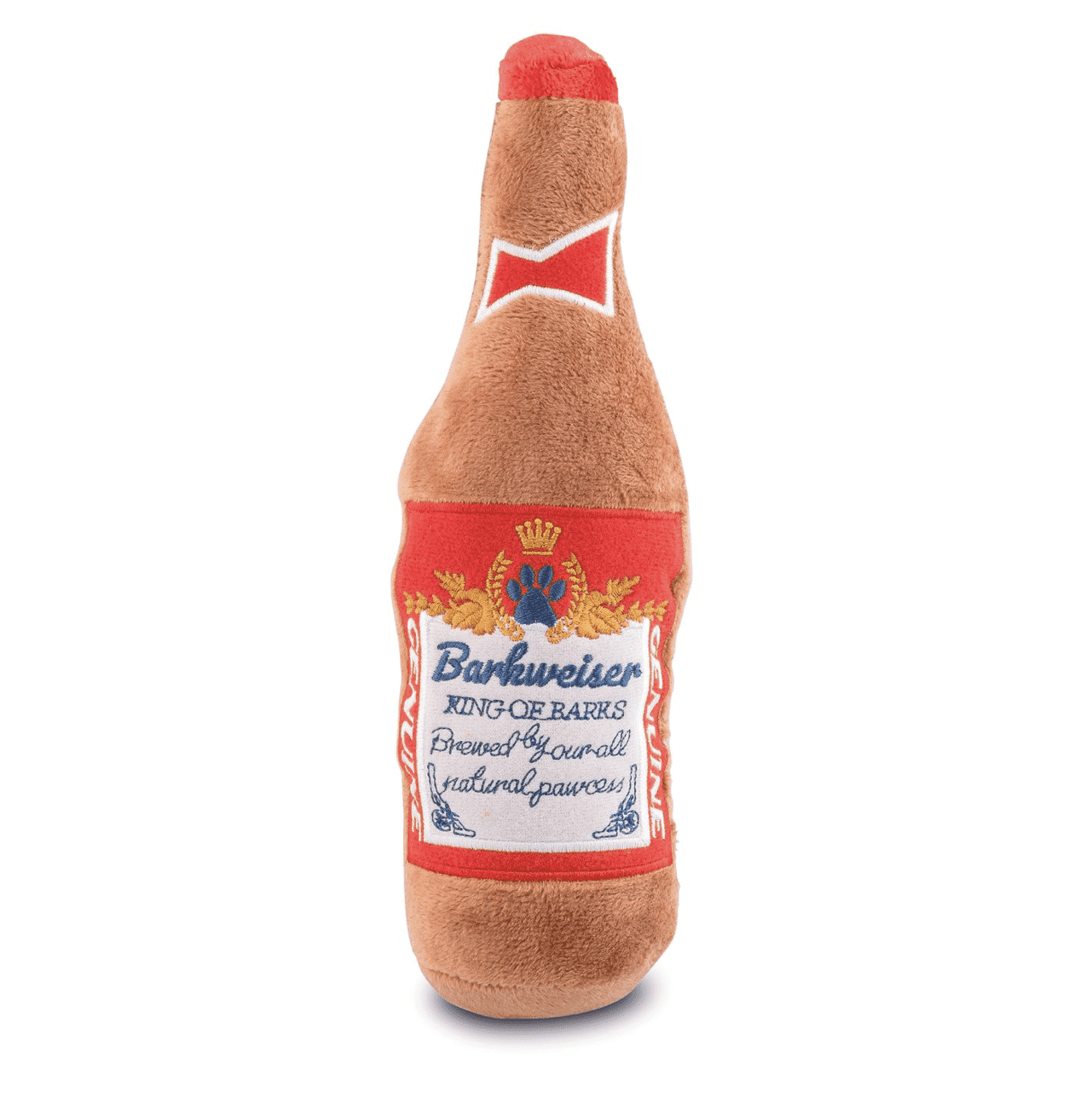 Barkweiser Beer Bottle Dog Toy.