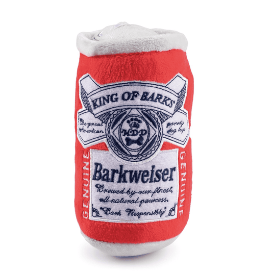 Barkweiser Beer Can Dog Toy.