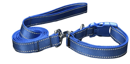 Blue Reflections Dog Collars or Leads (1" wide).