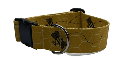 Busy Bee Collar Dog Collar (1.5" Wide).