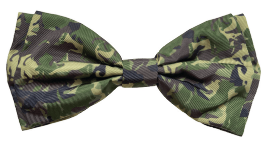 Camo Dogs Green Bow Tie.