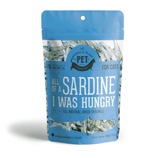 Dried Sardines Cat Treat 1.76 oz bag.