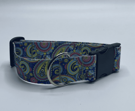 Garden Paisley Dog Collar (1.5" Wide).