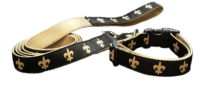 Golden NOLA FDL Dog Collars or Leads (1" Wide).