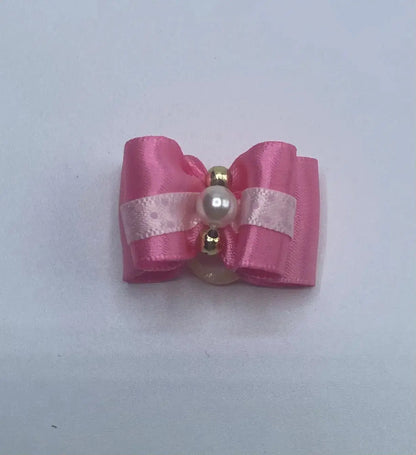 Pink Fancy Dog Hair Bows.