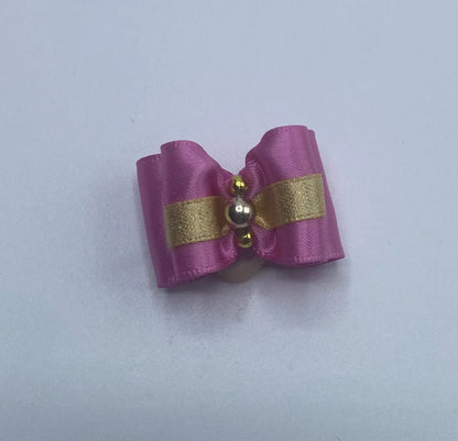 Pink Fancy Dog Hair Bows.