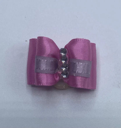 Pink Fancy Dog Hair Bows.