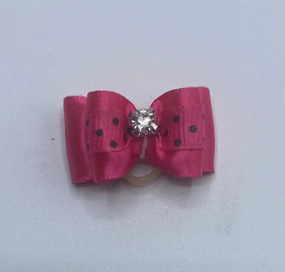 Pink Fancy Dog Hair Bows.