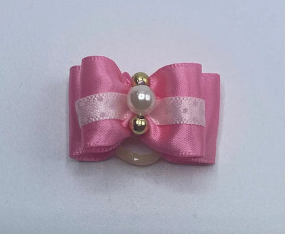 Pink Fancy Dog Hair Bows.
