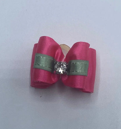 Pink Fancy Dog Hair Bows.