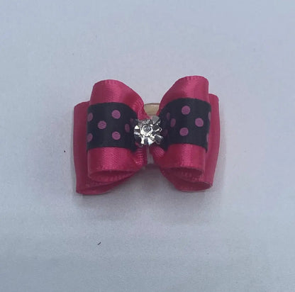 Pink Fancy Dog Hair Bows.