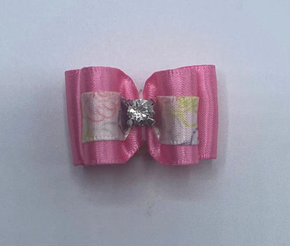 Pink Fancy Dog Hair Bows.