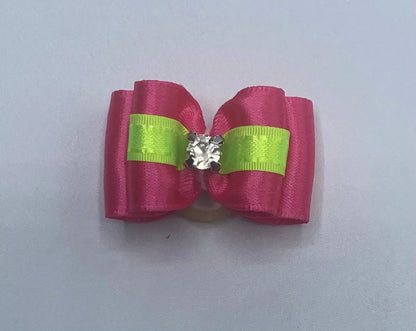 Pink Fancy Dog Hair Bows.