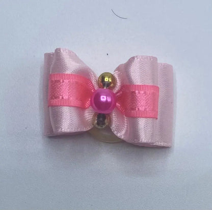 Pink Fancy Dog Hair Bows.